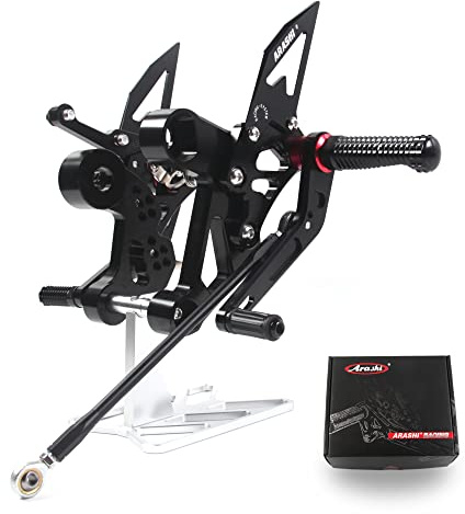 (Version2.0) Repose-pieds arrière ajustables pour MT 09 MT09 FZ09 2014-2020 (QS)/XSR900 2014-2021/FJ09 14-20 Accessoires MT-09 2015 Postal Pédales