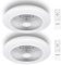 Great Jacob Deckenventilator mit Beleuchtung mit Fernbedienung Leiser, Lampe mit Ventilator mit Timer, Φ48cm, DC-Motor, 2pcs
