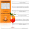 Chsukozic Aperol Lot de 6 pailles en verre Aperol Spritz Cadeau pour décoration de table