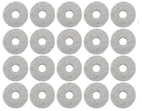 Mop Cloth Robot Vacuum Cleaner Mop Pads Accessories Part，Compatible for Ecovacs，Compatible for Deebot，T30 Pro T20 T10 X1 X2 Omni X1 T10 Turbo Vacuum Cleaner Parts(20pcs)