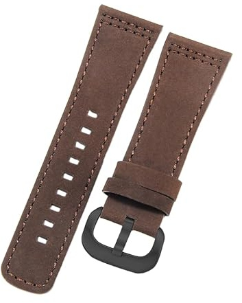 ROUHO 28mm Flexibles Echtleder Uhrenarmband Handgefertigtes & Robustes Ersatz Uhr Band für Sevenfriday P2/PS1/M2/Q2
