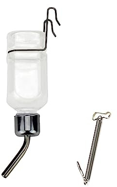 Bbajszx Distributore Automatico Acqua per criceti, Gabbia sospesa, Piccoli Animali Domestici, abbeveratoio, Ciotola, Testa Perline, Bottiglia d ' Acqua per Conigli, Dispenser Automatico per Animali