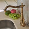 Hiendure® Robinet de plomberie de luxe en laiton massif d'inspiration antique, robinet de cuisine et salle de bain à bec long incurvé