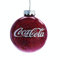 Kurt Adler CC4161 Coca-Cola Glaskugel, glitzernd, 80 mm