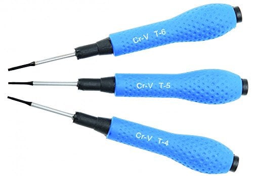 BGS Diy 803 | Präzisions-Schraubendreher-Satz | T-Profil (für Torx) T4 / T5 / T6 | 3-tlg.