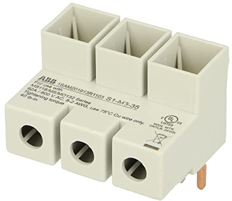 ABB S1-M3-35 Netzversorgung 3-phasiger Stromeinspeisungsblock für MO132, MS116, MS132, Packung a 1 Stück