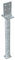 Alberts 212681 T-Pfostenträger | zum Einbetonieren | feuerverzinkt | Steggröße 130 x 80 mm | Betonanker 500 mm