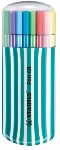 STABILO - Premium-Filzstift - Pen 68-20er Zebrui in petrol - 20