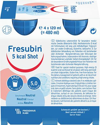 Fresubin® Lot de 24 bouteilles en plastique 5 kcal SHOT 120 ml