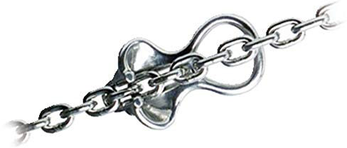 Osculati Stainless Steel Anchor Chain, 1pc, For 10-12mm, Polished, AISI 316, With Claw for Anchor Winch, Jewelry Finding_ItemType