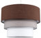 MiniSun | Round Modern 3 Tier Fabric Ceiling Pendant Light Shade in Brown | Pendant Lights, Home Décor & Improvement Essential | 300cm Shade Width