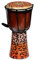 30 cm Kinder Djembe Bongo AIR BRUSH LEOPARD Dekoration Handarbeit Schnitzerei Geschenk-Idee Afrika Style Carving Trommel 19