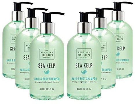 Scottish Fine Soaps Sea Kelp Hair & Body Shampoo Six Pack