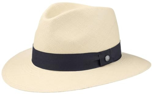 Lierys Sombrero Panamá The Sophisticated Mujer Hombre Confeccionado a Mano en Ecuador Sombrero de Paja de Verano con Cinta