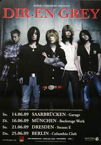 Dir En Grey - Average Blasphemy, Tour 2009 » Konzertplakat/Premium Poster | Live Konzert Veranstaltung | DIN A1 «