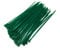 Small Standard Nylon Cable Ties 2.5mm in Width Zip Straps, Pack of 100 (2.5mm x 100mm, Green)