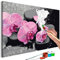 murando - Malen nach Zahlen Blumen Orchidee 50x40 cm Malset mit Holzrahmen auf Leinwand für Erwachsene Kinder Gemälde Handgemalt Kit DIY Geschenk Dekoration n-A-0388-d-a