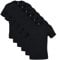 GILDAN Men's Crew T-shirts, Multipack Underwear, Black (6-pack), M UK