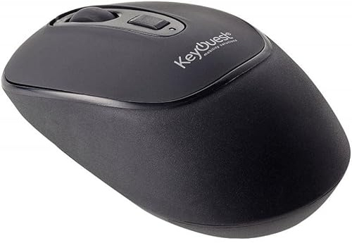 KeyOuest HYBRIDE souris RF sans fil 1200 DPI Ambidextre Noir - Souris (Ambidextre, RF sans fil, 1200 DPI, Noir)