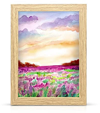 70x50cm (700x500) mm Thin Photo Frame, Oak Wood Effect Poster/Picture Frame