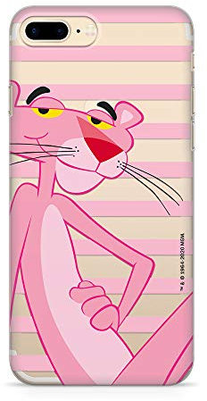 Original und Offiziell lizenziertes Pink Panther Handyhülle für iPhone 7 PLUS, iPhone 8 PLUS, case Rosa Panther, Hülle, Case, Cover aus Kunststoff TPU-Silikon, schützt vor Stößen und Kratzern