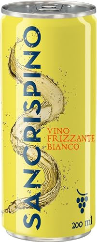 Sancrispino Bianco Frizzante Vino in Lattina, 200 ml, 24 lattine