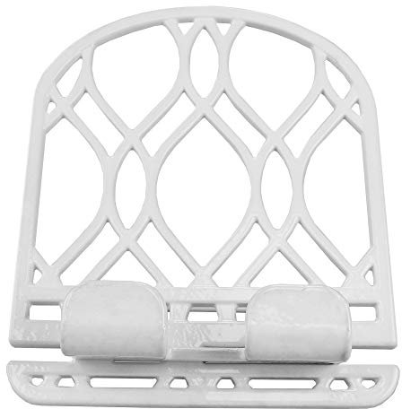 Home Basics CS37369 Tablet/Cookbook Stand, Cast Iron, White