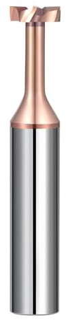 JAINGU 1pc Milling Cutter 4 Flute T Slot End Mill Carbide TiCN Coated Milling Bit for Wood Metal Milling Tool CNC Machine Router Bit,8x1x4x12.7x50mm