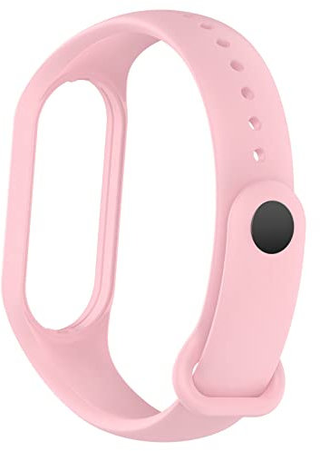 KAREN66 Armband Kompatibel mit Xiaomi Mi Band 7 Armband Silikon Wasserdicht Ersatzband für Xiaomi Smart Band 7 Fitness- & Aktivitätstracker, Damen Herren (Rosa)