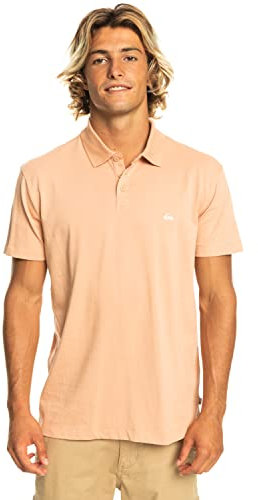 Quiksilver Essentials - Bio-Kurzarm-Poloshirt für Männer Beige
