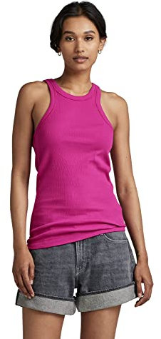 G-Star Para Mujer Camiseta Sin Mangas Italian Army Ultra Slim, Rosa (fuchsia red D22768-D289-D609), M