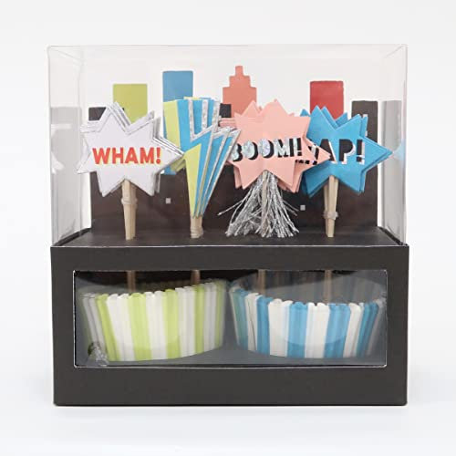 Meri Meri Superhelden-Cupcake-Set, 24 Stück