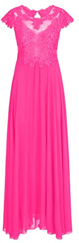 ApartFashion Abiti da Sera Vestito, Fucsia, S Donna