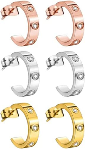 Earacupressure Magnetherapie Detoxi Ohrringe Magnetische Lymphdrainage Ohrringe für Damen Herren, Metall