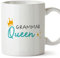 MUGFFINS Tazas para PROFESORA - En Inglés - Grammar Queen - 11 oz / 330 ml - Regalo original y divertido