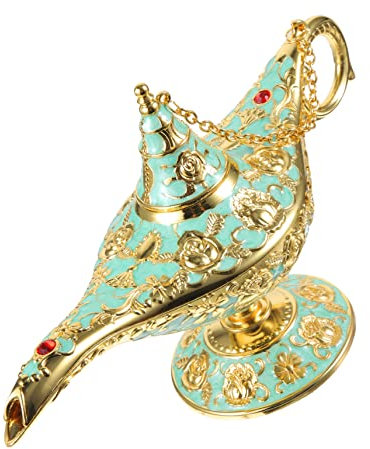 Garneck Aladins Lampe Legendenlampe Wunschlicht Aus Metall Legende Lampe Partydekorationen Arabische Wunschlampe Alte Öllampe Kostümlampe Haushalt Zinklegierung Tausend Und Eine Nacht