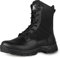 LUDEY Stivali militari da uomo comodi stivali da combattimento impermeabili neri tattici stivali militari con cerniera laterale YKK modello 928, Nero , 48 EU