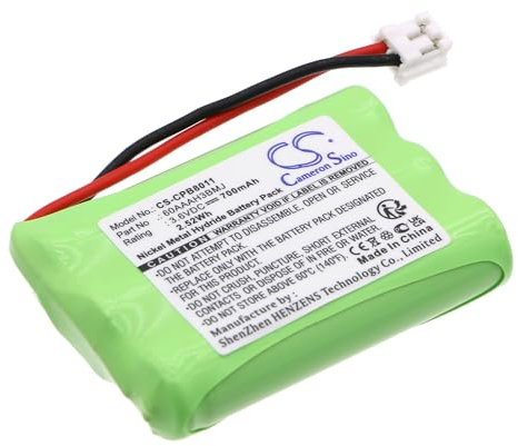 TECHTEK Battery 700mAh compatible with [Doro] for 160 DECT, for 360 DECT, for 60, for 60 for DECT60, for Doro 160, for Matra 150 Quattro, for Matra Dunea 160C, for Dunea 260C, for Mat FBA