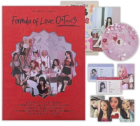 TWICE - THE 3RD ALBUM [Formula of Love: O+T=< 3] (Braek It Ver.) Photobook + CD-R + Index Photo Paper + Scientist ID Cards + D.I.Y Sticker + Break Scratch Card + Photocard + 2 Pin Button Badges