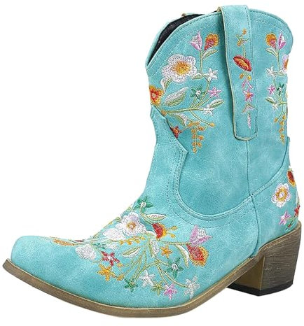 MJGkhiy Stivali Alti Con Tacco Donna Texani Stivaletti Caldo Stringati Stivali Western Scarpe Stivaletti Texani Comode Stivali Equitazione Cerniera Tronchetti Stivaletti Camperos Texani Alti Pelle