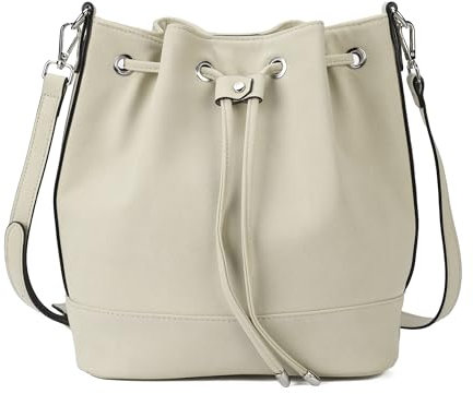 AFKOMST borsa a secchiello Borse a tracolla Donna Sera Pochette Shopping Viaggio Sacchetto Borsello Borsa a mano Borsa per donna (Apricot3)