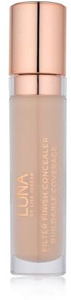 LUNA Filter Finish Concealer in LIGHT Shade - Hydrating Cream Concealer Contains Vitamin E, Hyaluronnic Acid and Glycerin - Perfect for Light Skin - Can Be Use as Highlighter and Contour