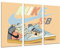 Cuadros Cámara Nike SB SkateBoard, 3-teiliges Wandposter, modernes Wohnzimmer, Schlafzimmer, Zimmer, Hausschuhe (97 x 62 cm)