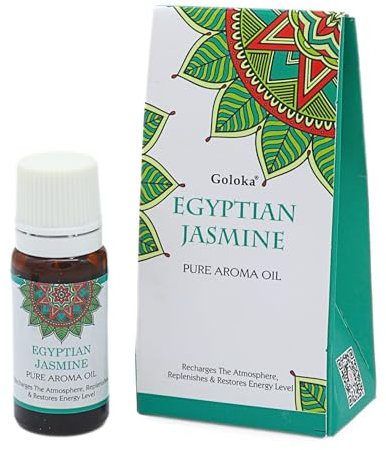 Goloka Duftöl - Naturdüfte für Aromatherapie, Raumduft, Diffusor, Duftlampe (Ägyptischer Jasmin)