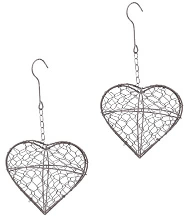 AOKWAWALIY 2stücke Herzförmiger Blumentopf Aus Retro- Für Hängende Pflanzen Dekorative Hängebasket Für Balkon Garten Und Innenräume Für Sukkulenten Und Pflanzenliebhaber