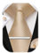 HISDERN Herren Krawatte Champagner Hochzeit Seidenkrawatte und Einstecktuch Manschettenknöpfe Krawattenklammer Set Formal Business
