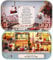 DIY Dollhouse Kit, Miniature 3D Theater Retro Tin Box, 6 Theme Theatre Models, with LED Light Creative Craft, Perfect Valentine's Day and Birthday Gift (Stroll in Paris)