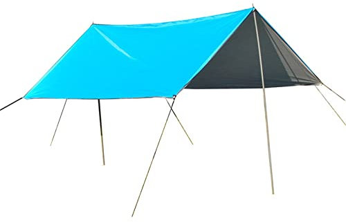 Camping Tarp Ausrüstung Markise Sonne Unterstand, Tarp Hängematte Zelt Plane Winddicht Schnee-Camping Shelter Outdoor for Wandern Angeln Picknick