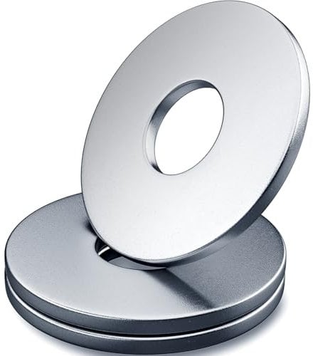HOLMOL M5 Washers 30PCS, M5 x 15mm Penny Washers, 304 Stainless Steel Washers, Flat Washers for Screws, Metal Washers for Screws and Bolts