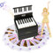 Klavierkalender 2025 Tischkalender, Mini Klavierkalender mit 52 Wochen Notenblättern, Spielbarer Mini Piano Kalender 27 Karten Geschenke (Schwarz)